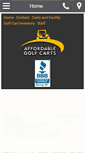 Mobile Screenshot of affordable-golfcarts.com